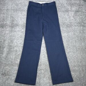 VTG Sears Perma Prest Pants Men's 29x31 Blue Straight Workwear Style Works Teens